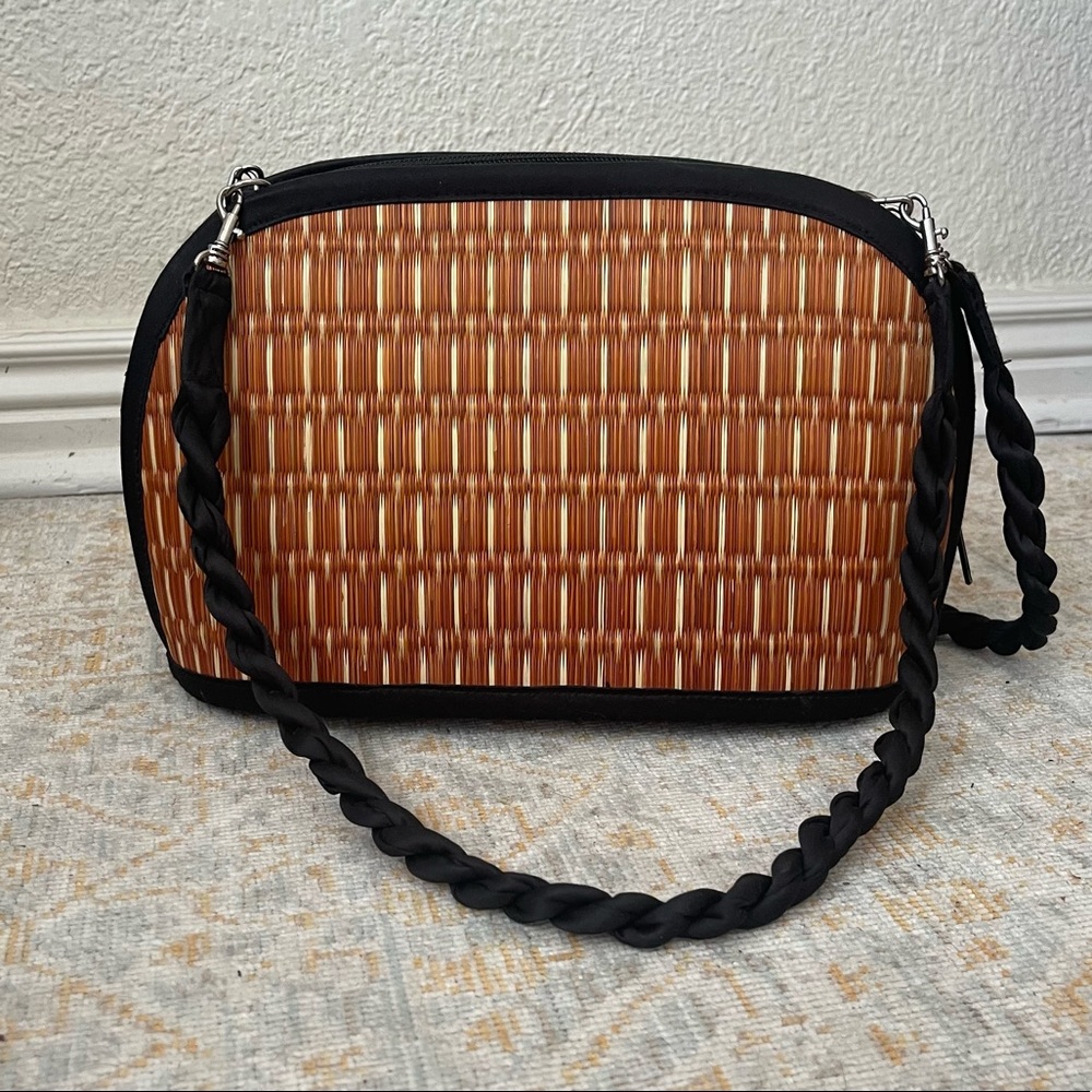 Baskets of Cambodia, vintage zip up “bucket” purse